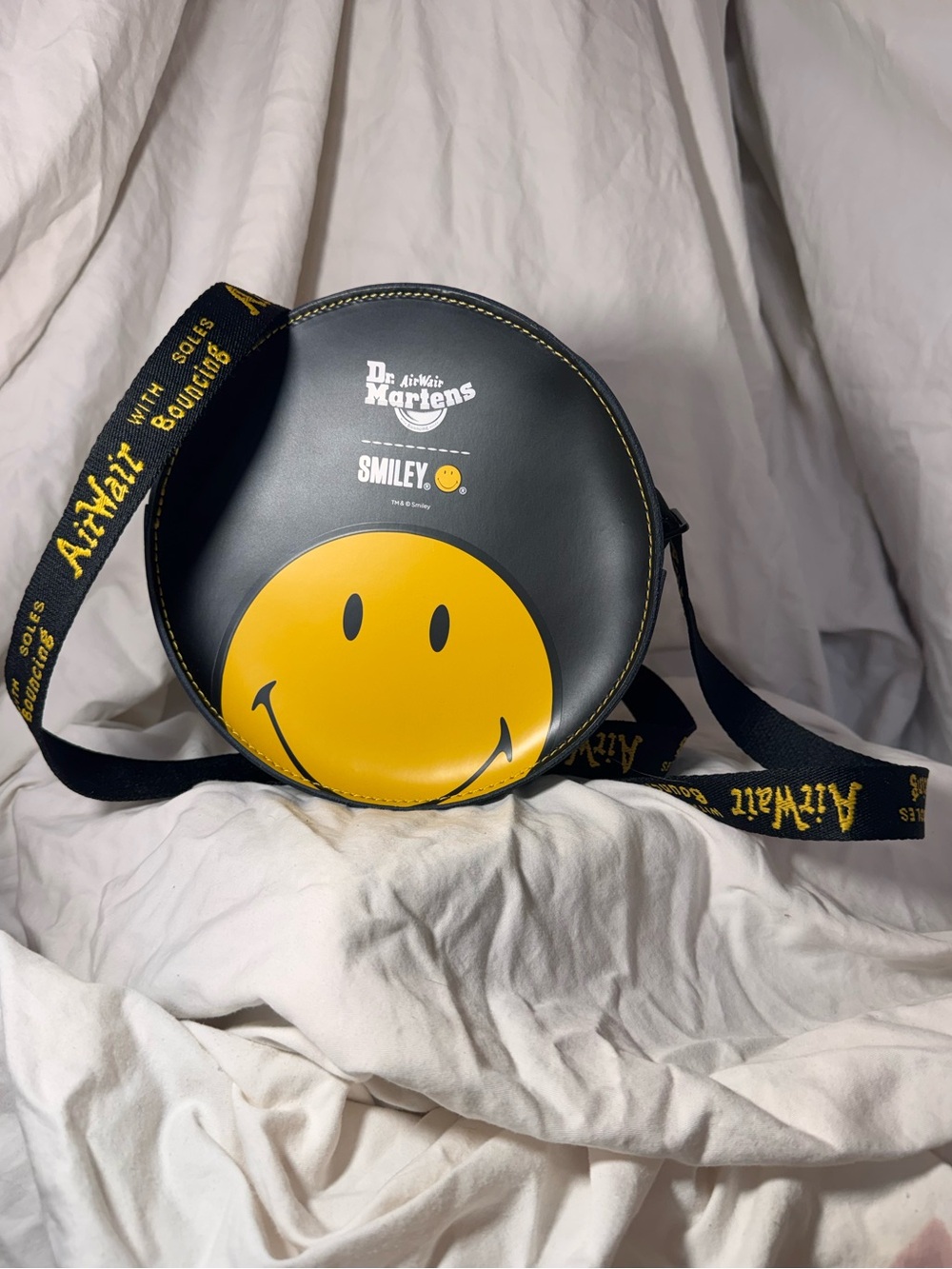 Dr. Martens SMILEY® 7" Leather Crossbody Bag